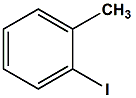 Chemical diagram for 2-Iodotoluene Cas # 615-37-2